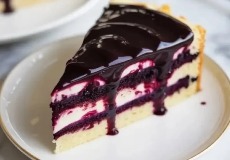 Delicious homemade blueberry curd in a glass jar with fresh blueberries