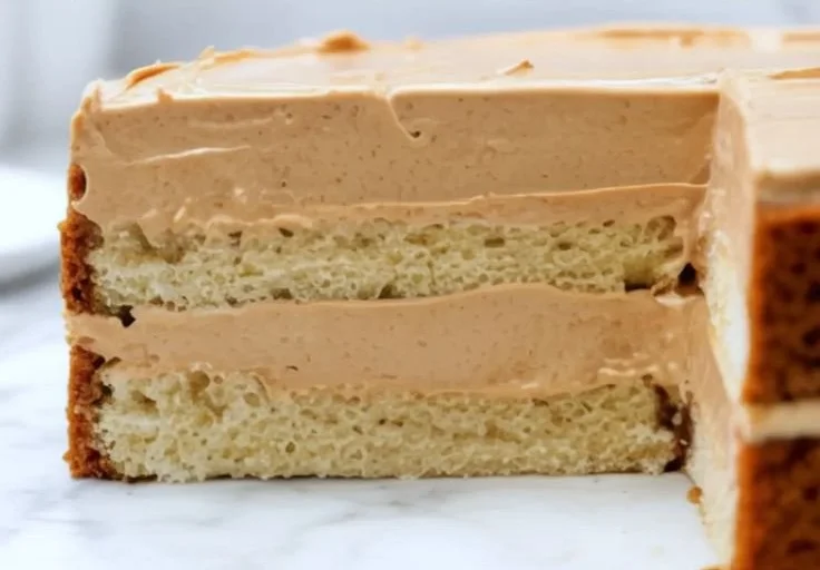 Delicious homemade Peanut Butter Mousse served in a decorative bowl