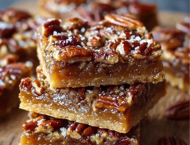 Delicious pecan pie bars with a rich filling and buttery crust