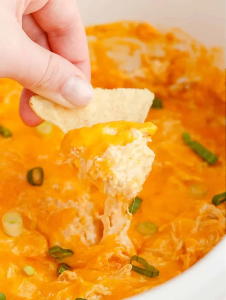 Delicious Buffalo Chicken Dip served in a bowl, perfect for appetizers.