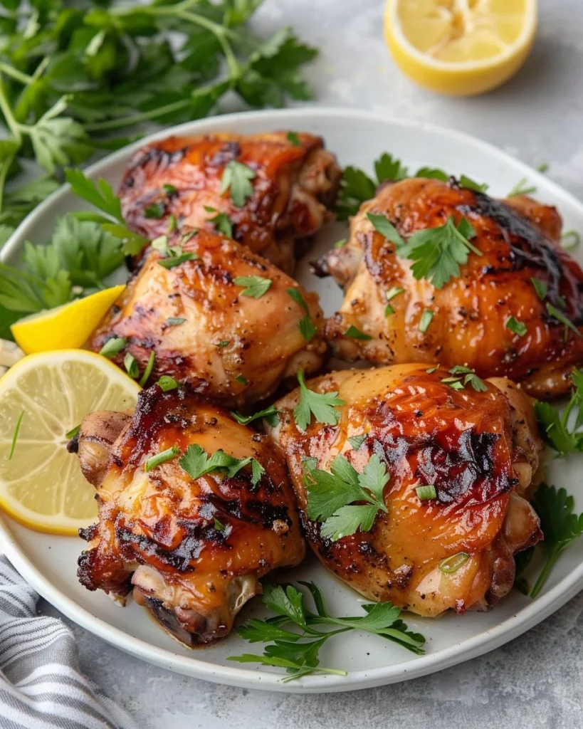 Cuban Mojo Chicken Thighs with vibrant flavors and herbs