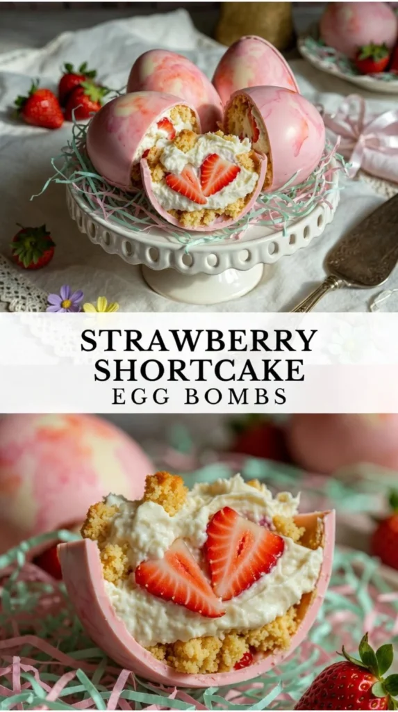 Strawberry Shortcake Easter Egg Bombs ready for Easter celebration