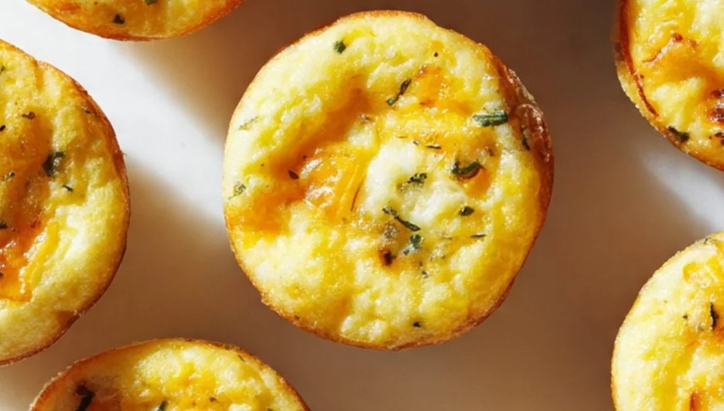 Homemade copycat Starbucks egg bites on a plate, ready to eat.