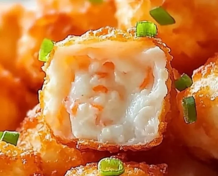 Crispy Crab Rangoon Bombs filled with creamy crab and cheese