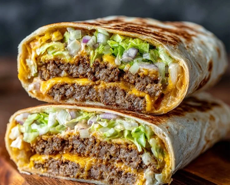 Easy Big Mac Wrap recipe showcasing classic flavors in a convenient wrap form.