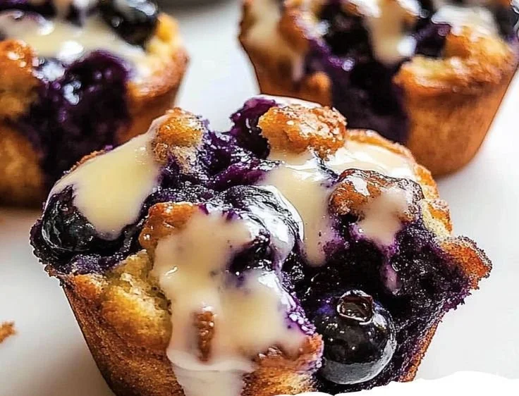 Easy blueberry monkey bread muffins fresh out of the oven