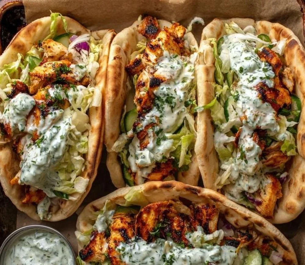 Easy sheet pan chicken pitas with herby ranch for a family dinner