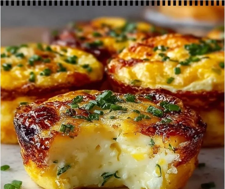 Fluffy cottage cheese egg bites in a dish, perfect for a healthy breakfast.