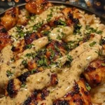 Delicious Honey Sriracha Chicken Rice Bowls topped with fresh vegetables