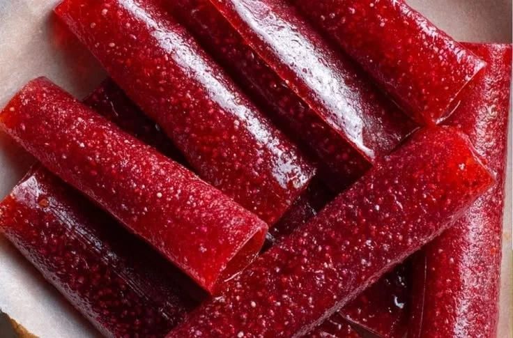 Three delicious homemade fruit roll-ups made from three simple ingredients.
