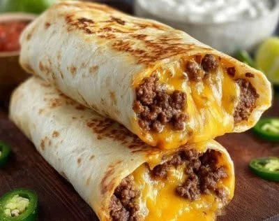 Homemade Chili Cheese Burrito inspired by Taco Bell recipe