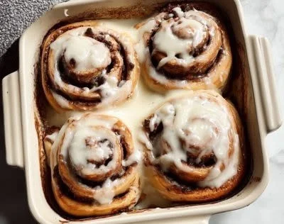 Delicious homemade Chocolate Espresso Rolls fresh out of the oven