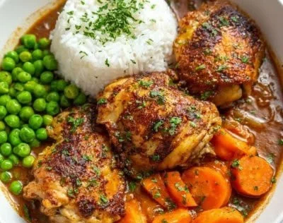 Easy Chicken Afritada recipe with chicken, vegetables, and rich sauce