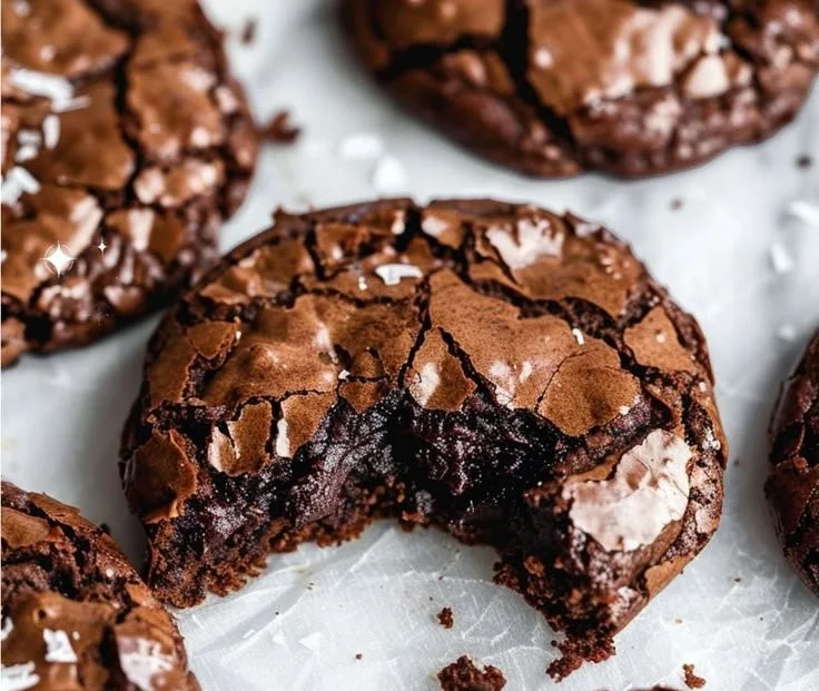 Gourmet-style brownie cookies loaded with chocolate chunks and a fudgy texture