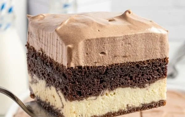 Slice of homemade Italian Love Cake with toppings
