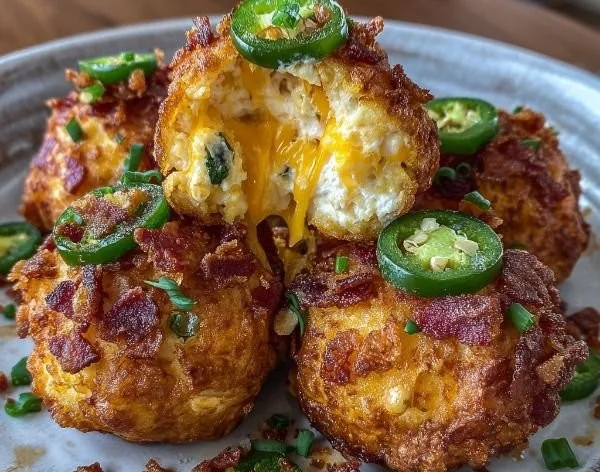 Spicy jalapeño bacon cheese balls, a tasty cheese ball appetizer