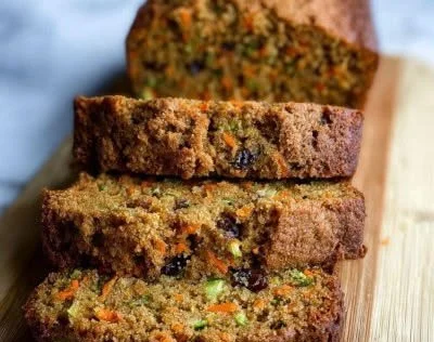 Delicious zucchini carrot bread fresh out of the oven