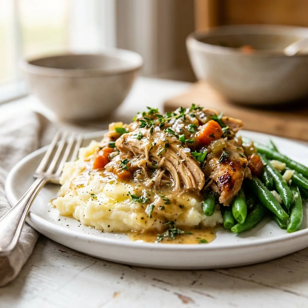 Delicious Instant Pot chicken recipe served with vegetables