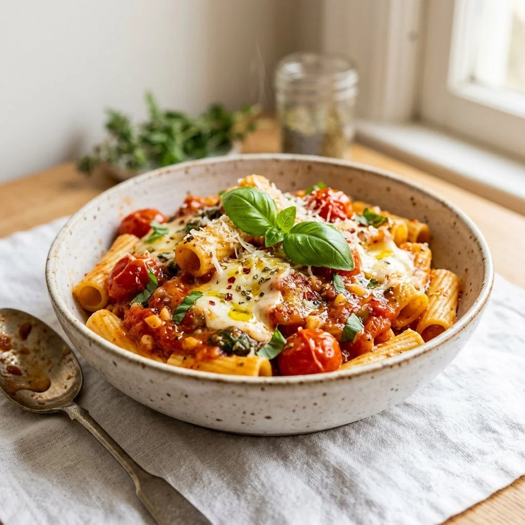 Delicious one pot pasta dish, easy and quick to prepare, perfect for any meal.