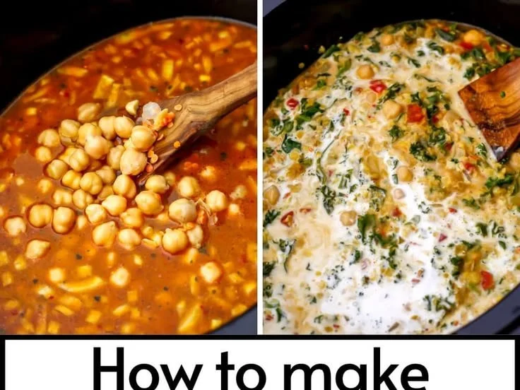 Bowl of Vegan Red Lentil Dahl made in a slow cooker, garnished with herbs