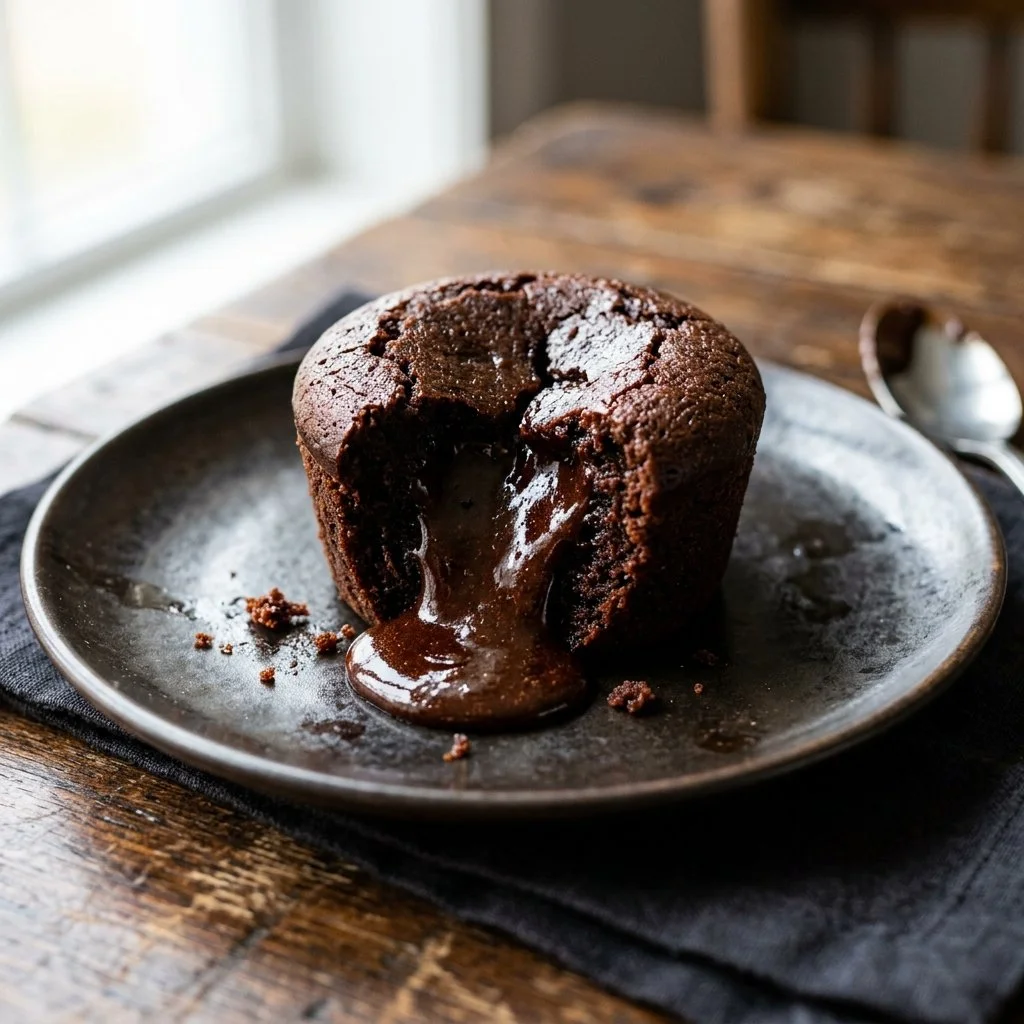Delicious Chocolate Lava Cake with a gooey molten center