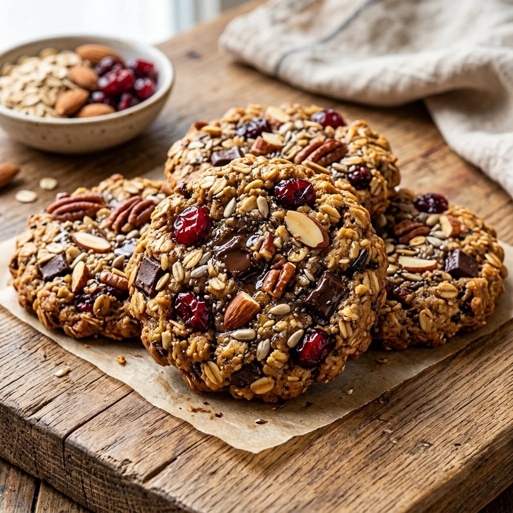 Delicious and healthy breakfast cookies ready to boost your morning energy.