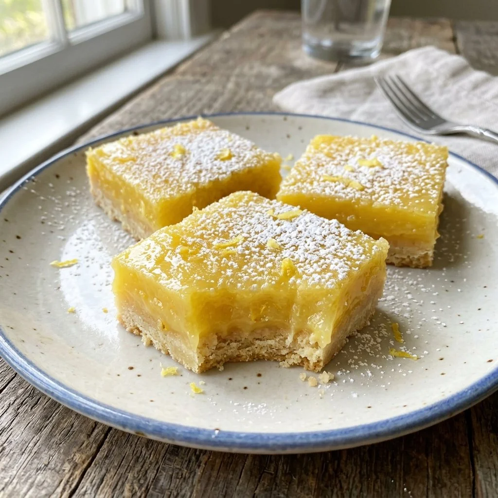 Delicious homemade lemon bars with a perfect sweet and tart flavor profile.