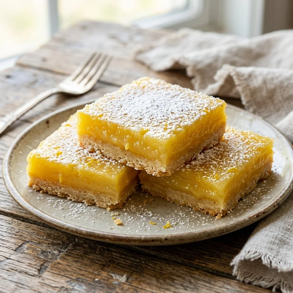 Delicious homemade lemon bars with a tangy filling and buttery crust