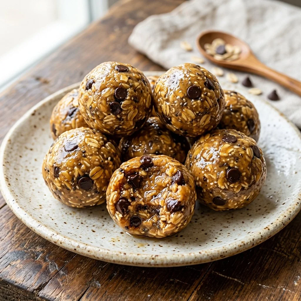Homemade Peanut Butter Energy Balls for healthy snacking