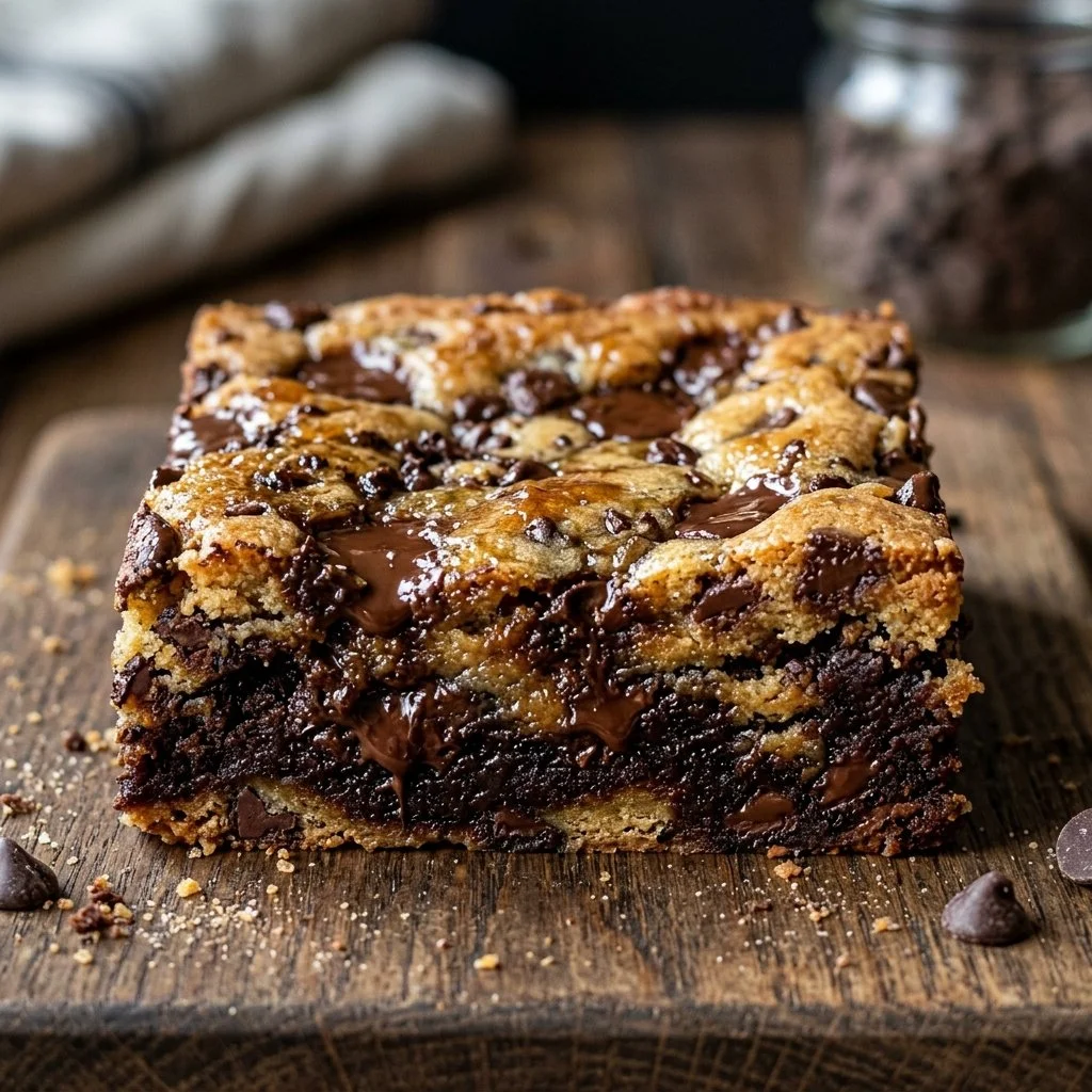Delicious brookies - a perfect brownie and cookie hybrid dessert