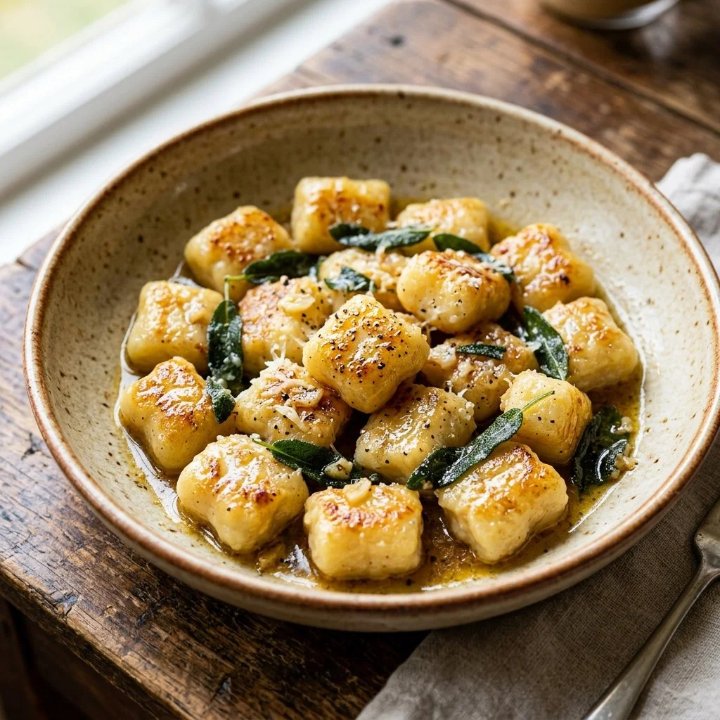 Delicious homemade Cauliflower Gnocchi served with a fresh tomato sauce