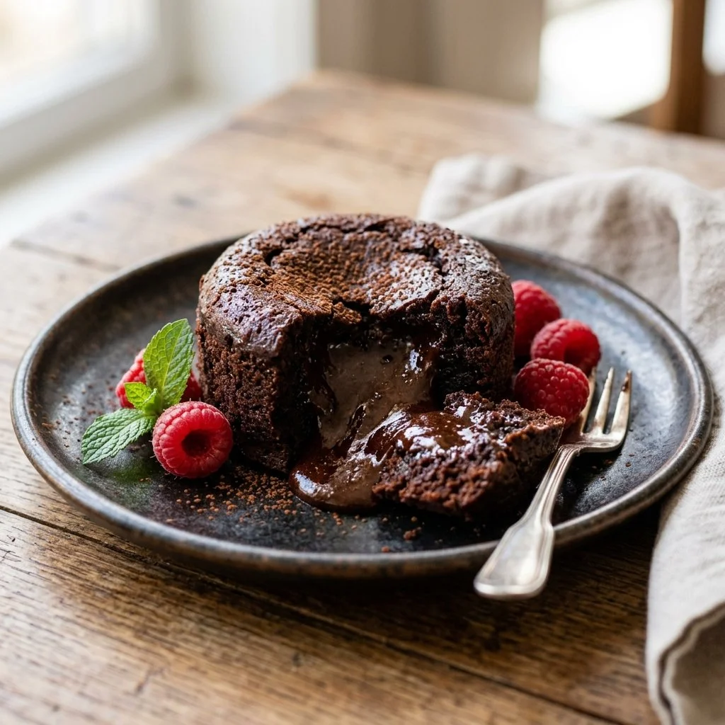 Decadent Chocolate Lava Cake with a molten center, dessert heaven