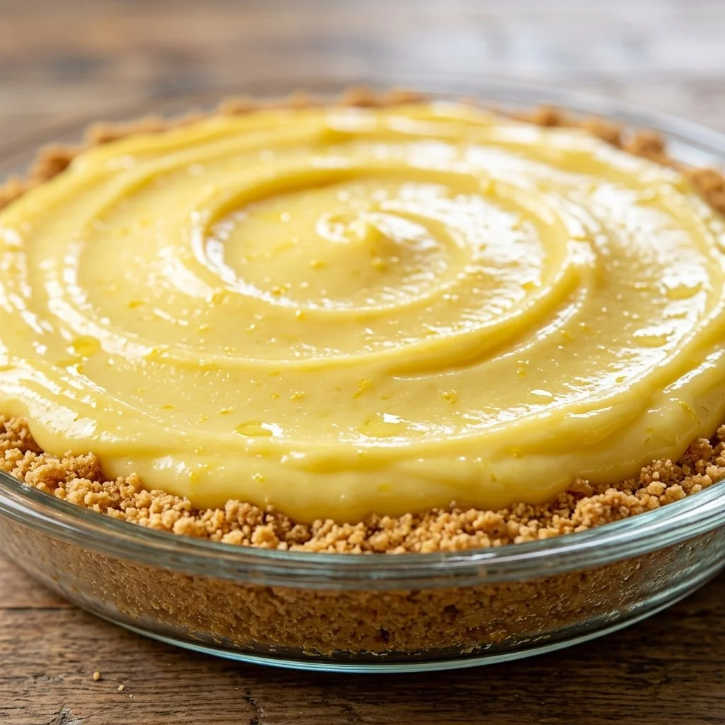 Delicious no-bake lemon icebox pie with a graham cracker crust and lemon filling
