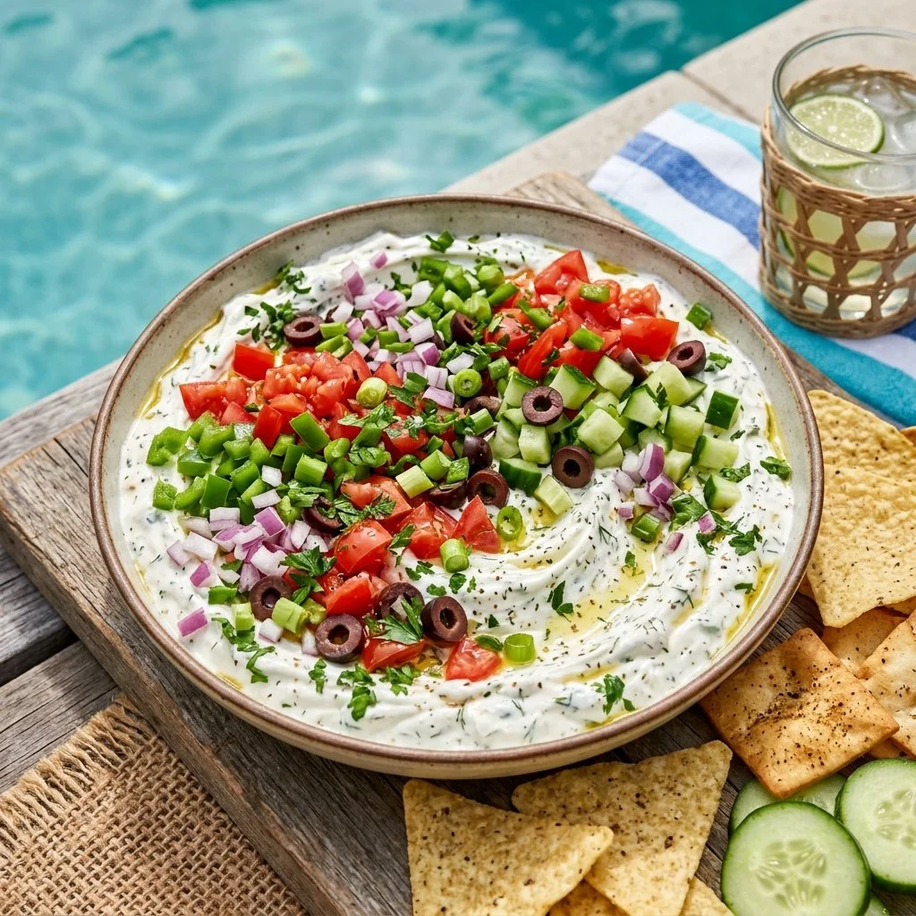 Refreshing poolside dip at a sunny location