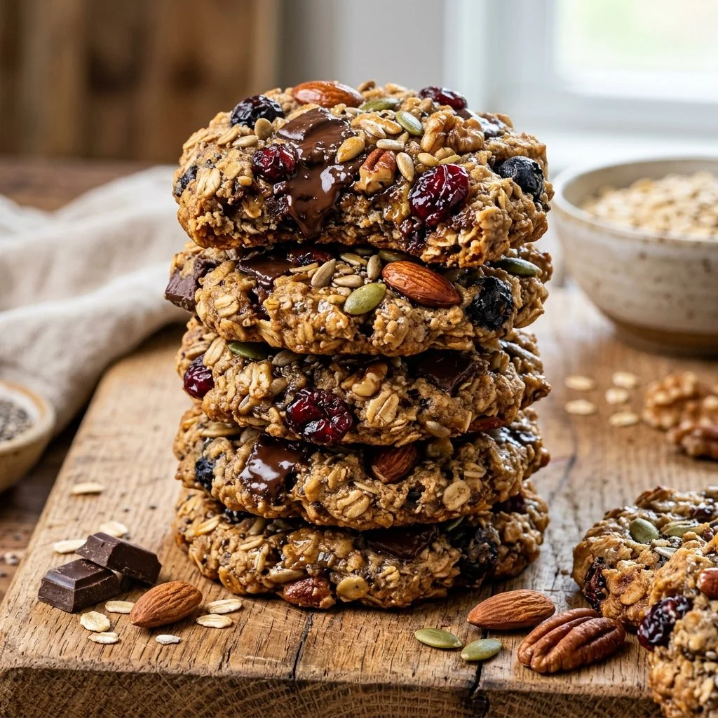 Delicious protein breakfast cookies packed with healthy ingredients