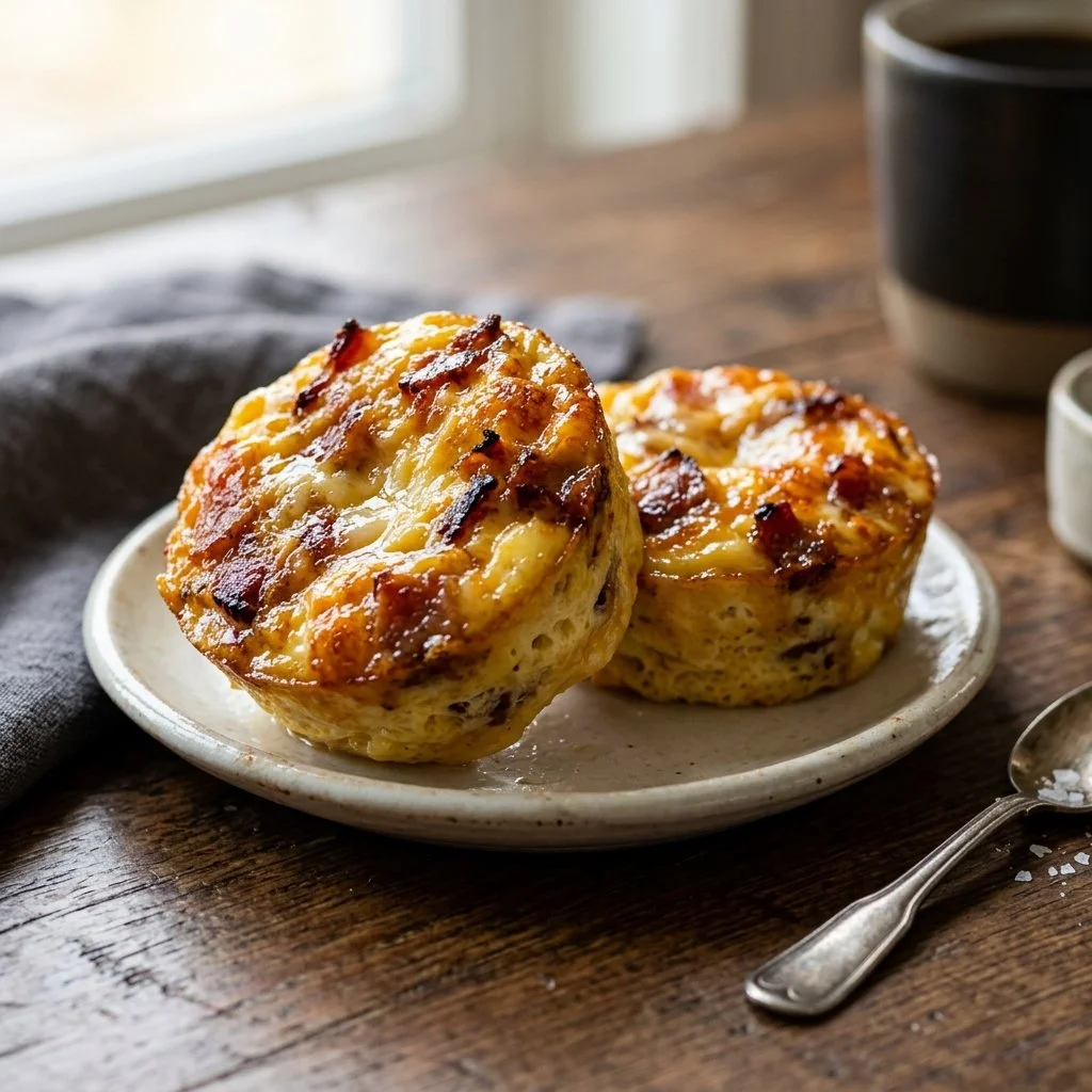 Starbucks Egg Bites served on a plate, featuring creamy eggs and fresh ingredients.